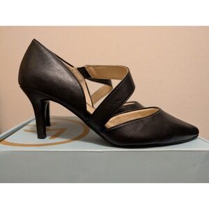 LifeStride Women Shoes 7.5 W Suki Pumps Black High Heels Dress Slip On